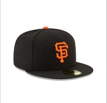 Load image into Gallery viewer, San Francisco Giants New Era 59FIFTY 5950 Fitted Cap Hat Black Crown/Visor Orange Logo