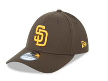 Load image into Gallery viewer, San Diego Padres New Era MLB 39THIRTY 3930 Flexfit Cap Hat Brown Crown/Visor Gold Logo