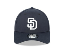 Load image into Gallery viewer, San Diego Padres New Era MLB 39THIRTY 3930 Flexfit Cap Hat Navy Crown/Visor White Logo