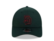 Load image into Gallery viewer, San Diego Padres New Era MLB 39THIRTY 3930 Fitted Flexfit Cap Hat Black Crown/Visor Black/Red Logo
