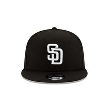 Load image into Gallery viewer, San Diego Padres New Era MLB 9FIFTY 950 Snapback Cap Hat Black Crown/Visor White Logo
