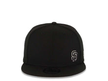 Load image into Gallery viewer, San Diego Padres New Era MLB 9FIFTY 950 Snapback Cap Hat Black Crown/Visor Black/White Flawless Small Logo