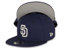 Load image into Gallery viewer, San Diego Padres New Era MLB 9FIFTY 950 Snapback Cap Hat Navy Crown/Visor White Logo