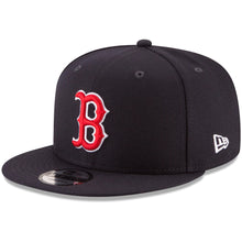 Load image into Gallery viewer, Boston Red Sox New Era 9FIFTY 950 Snapback Cap Hat Team Color Navy Crown/Visor Red/White Logo