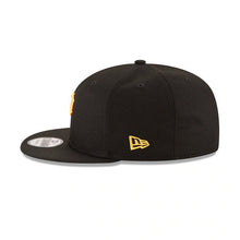 Load image into Gallery viewer, Pittsburgh Pirates New Era MLB 9FIFTY 950 Snapback Cap Hat Black Crown/Visor Yellow Logo
