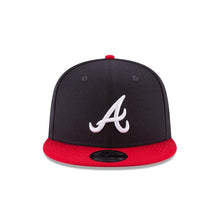Load image into Gallery viewer, Atlanta Braves New Era MLB 9Fifty 950 Snapback Cap Hat Navy Crown/Visor White Logo