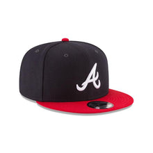 Load image into Gallery viewer, Atlanta Braves New Era MLB 9Fifty 950 Snapback Cap Hat Navy Crown/Visor White Logo