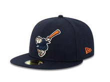 Load image into Gallery viewer, San Diego Padres New Era MLB 59FIFTY 5950 Fitted Cap Hat Navy Crown/Visor Navy/Orange Friar Logo