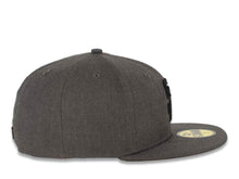 Load image into Gallery viewer, San Diego Padres New Era MLB 59FIFTY 5950 Fitted Cap Hat Dark Gray Crown/Visor Black Logo