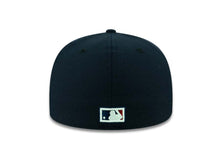 Load image into Gallery viewer, San Diego Padres MLB Fitted Cap Hat Navy Blue Crown/Visor Red S Pacific Coast League Logo
