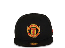 Load image into Gallery viewer, Manchester United Soccer New Era 59FIFTY 5950 Fitted Cap Hat Black Crown/Visor Team Color Logo