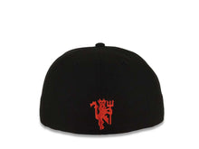 Load image into Gallery viewer, Manchester United Soccer New Era 59FIFTY 5950 Fitted Cap Hat Black Crown/Visor Team Color Logo