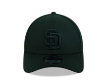 Load image into Gallery viewer, San Diego Padres New Era MLB 9FORTY 940 Adjustable Cap Hat Black Crown/Visor Black Logo