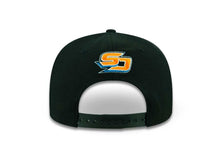 Load image into Gallery viewer, San Diego Gulls New Era 9FIFTY 950 Snapback Cap Hat Black Crown/Visor Team Color Logo