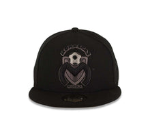 Load image into Gallery viewer, Morelia Monarcas New Era Liga de Expanision MX 59FIFTY 5950 Fitted Cap Hat Black Crown/Visor Dark Gray/Black Logo