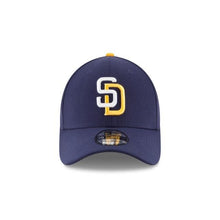 Load image into Gallery viewer, San Diego Padres New Era MLB 39THIRTY 3930 Fitted Cap Hat Navy Crown/Visor White/Gold Logo
