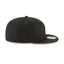 Load image into Gallery viewer, (Youth) Los Angeles Dodgers New Era MLB 59FIFTY 5950 Fitted Cap Hat Black Crown/Visor Black Logo
