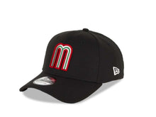 Load image into Gallery viewer, Mexico 39THIRTY 3930 WBC Flexfit Cap Hat Team Color Black Crown/Visor Green/White/Red Logo