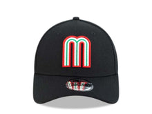 Load image into Gallery viewer, Mexico New Era WBC 9FORTY 940 Adjustable Cap Hat Team Color Black Crown/Visor Green/White/Red Logo