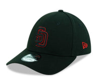 Load image into Gallery viewer, San Diego Padres New Era MLB 9FORTY 940 Adjustable Cap Hat Black Crown/Visor Black/Red Logo