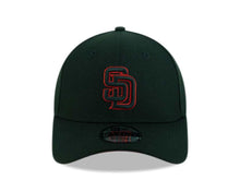 Load image into Gallery viewer, San Diego Padres New Era MLB 9FORTY 940 Adjustable Cap Hat Black Crown/Visor Black/Red Logo