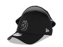 Load image into Gallery viewer, San Diego Padres New Era MLB 9FORTY 940 Adjustable Cap Hat Black Crown/Visor Black/White Logo
