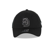 Load image into Gallery viewer, San Diego Padres New Era MLB 9FORTY 940 Adjustable Cap Hat Black Crown/Visor Black/White Logo