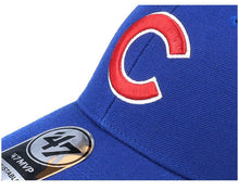 Load image into Gallery viewer, Chicago Cubs '47 Brand MLB MVP Adjustable Cap Hat Royal Blue Crown/Visor Red/White Logo