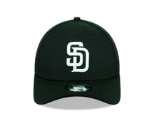 Load image into Gallery viewer, San Diego Padres New Era MLB 9FORTY 940 Adjustable Cap Hat Black Crown/Visor White Logo