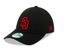 Load image into Gallery viewer, San Diego Padres New Era MLB 9FORTY 940 Adjustable Cap Hat Black Crown/Visor Red Logo