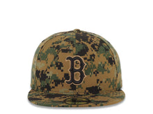 Load image into Gallery viewer, Boston Red Sox New Era MLB 59FIFTY 5950 Fitted Cap Hat Digital Camo/Black Crown/Visor Team Color Logo