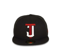 Load image into Gallery viewer, Tijuana Toros New Era LMB 59FIFTY 5950 Fitted Cap Team Color Hat Black Crown/Visor Red/White ??úTJ??Ñ Logo