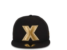 Load image into Gallery viewer, Xolos de Tijuana New Era Liga MX 59FIFTY 5950 Fitted Cap Hat Black Crown/Visor Gold ??úX??Ñ Logo