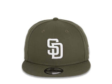 Load image into Gallery viewer, San Diego Padres New Era MLB 9FIFTY 950 Snapback Cap Hat Olive Crown/Visor White Logo