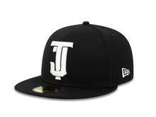 Load image into Gallery viewer, Tijuana Toros New Era LMB 59FIFTY 5950 Fitted Cap Hat Black Crown/Visor White "TJ" Logo