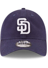 Load image into Gallery viewer, San Diego Padres New Era MLB 9TWENTY 920 Adjustable Cap Hat Light Navy Crown/Visor White Logo