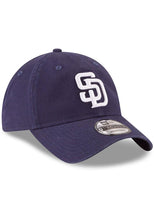 Load image into Gallery viewer, San Diego Padres New Era MLB 9TWENTY 920 Adjustable Cap Hat Light Navy Crown/Visor White Logo
