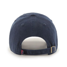 Load image into Gallery viewer, Cleveland Indians '47 MLB Clean Up Adjustable Cap Hat Navy Crown/Visor Red Logo