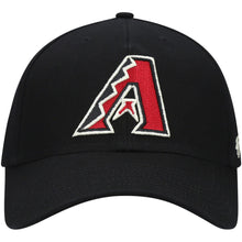 Load image into Gallery viewer, Arizona Diamondbacks '47 Brand MLB MVP Adjustable Cap Hat Black Crown/Visor Team Color Logo