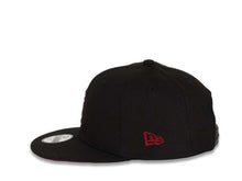 Load image into Gallery viewer, (Youth) San Diego Padres New Era MLB 9Fifty 950 Snapback Cap Hat Black Crown/Visor Black/Red Logo