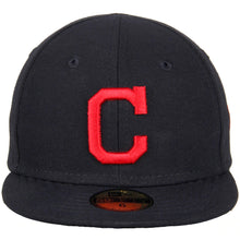 Load image into Gallery viewer, (Infant) Cleveland Indians New Era MLB 59FIFTY 5950 Fitted Cap Hat Team Color Dark Navy Crown/Visor Red Logo (My 1st First)