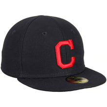 Load image into Gallery viewer, (Infant) Cleveland Indians New Era MLB 59FIFTY 5950 Fitted Cap Hat Team Color Dark Navy Crown/Visor Red Logo (My 1st First)
