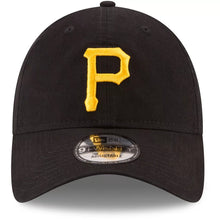 Load image into Gallery viewer, Pittsburgh Pirates New Era MLB 9TWENTY 920 Adjustable Cap Hat Black Crown/Visor Team Color Logo