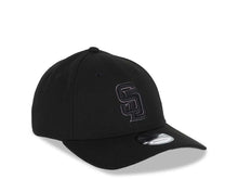 Load image into Gallery viewer, San Diego Padres New Era MLB 9FORTY 940 Adjustable Cap Hat Black Crown/Visor Black/Dark Gray Logo