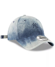 Load image into Gallery viewer, New York Yankees New Era MLB 9FORTY 940 Adjustable Cap Hat Blue Denim Crown/Visor Navy Logo