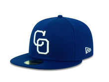 Load image into Gallery viewer, Obregon Yaquis New Era 59FIFTY 5950 Fitted Cap Hat Royal Blue Crown/Visor White ??úCO??Ñ Logo