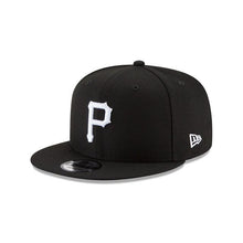 Load image into Gallery viewer, Pittsburgh Pirates New Era MLB 9FIFTY 950 Snapback Cap Hat Black Crown/Visor White Logo