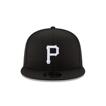 Load image into Gallery viewer, Pittsburgh Pirates New Era MLB 9FIFTY 950 Snapback Cap Hat Black Crown/Visor White Logo