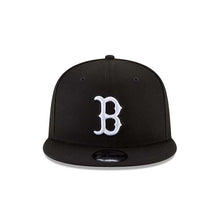 Load image into Gallery viewer, Boston Red Sox New Era 9FIFTY 950 Snapback Cap Hat Black Crown/Visor White Logo