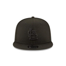 Load image into Gallery viewer, St. Louis Cardinals New Era MLB 9Fifty 950 Snapback Cap Hat Black Crown/Visor Black Logo